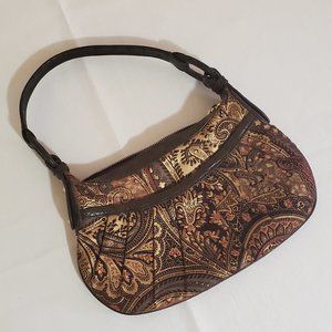 Antonio Melani Paisley Gold, Brown, and Purple handbag - USED ONCE